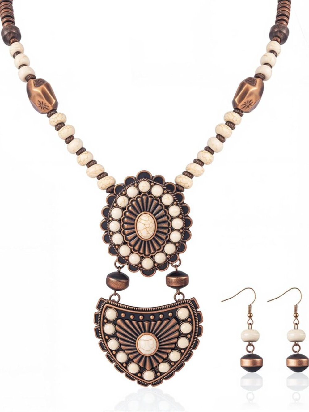 Rustic Couture's Western Turquoise Necklace Jewelry for Women Cowgirl Vintage Ne